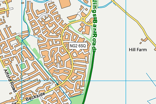 NG2 6SQ map - OS VectorMap District (Ordnance Survey)