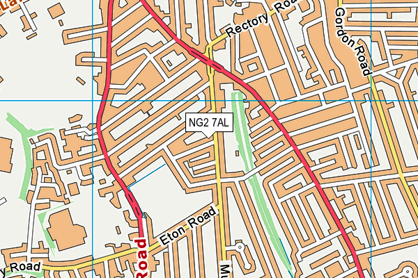 NG2 7AL map - OS VectorMap District (Ordnance Survey)