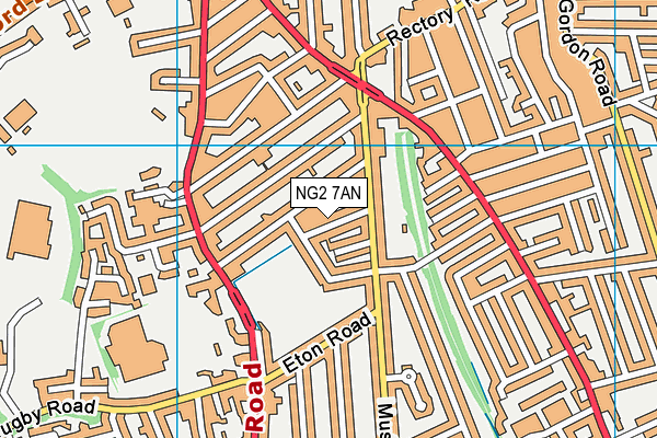 NG2 7AN map - OS VectorMap District (Ordnance Survey)