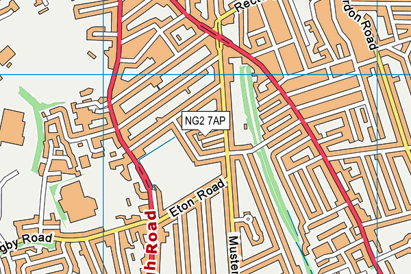 NG2 7AP map - OS VectorMap District (Ordnance Survey)