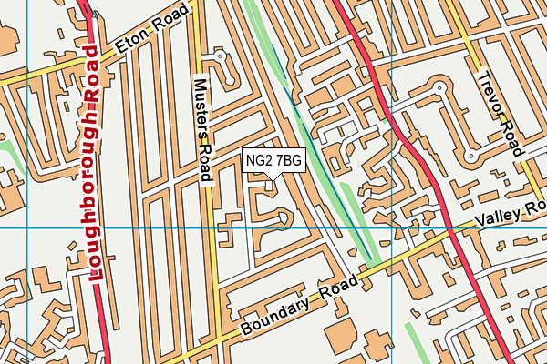 NG2 7BG map - OS VectorMap District (Ordnance Survey)