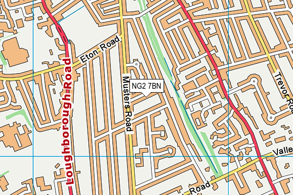 NG2 7BN map - OS VectorMap District (Ordnance Survey)
