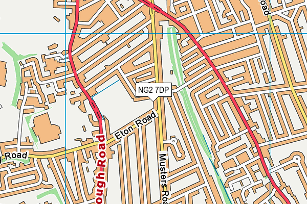 NG2 7DP map - OS VectorMap District (Ordnance Survey)