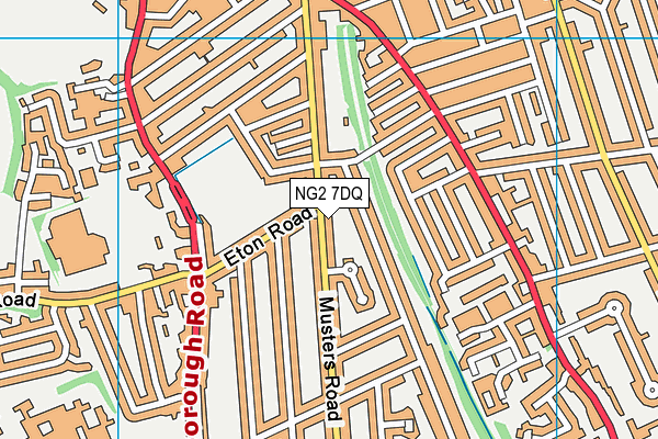 NG2 7DQ map - OS VectorMap District (Ordnance Survey)