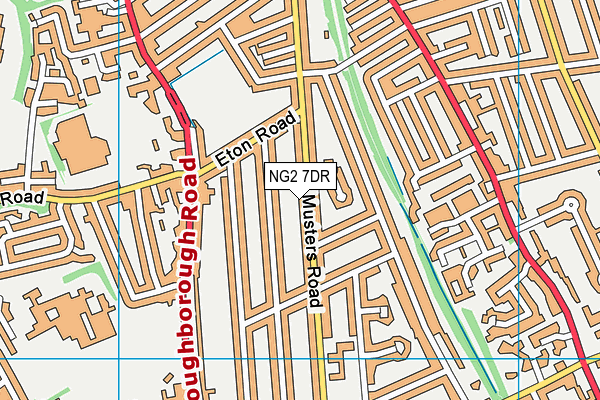 NG2 7DR map - OS VectorMap District (Ordnance Survey)