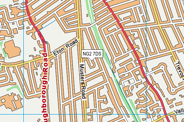 NG2 7DS map - OS VectorMap District (Ordnance Survey)