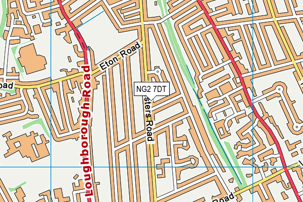 NG2 7DT map - OS VectorMap District (Ordnance Survey)