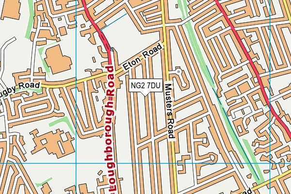 NG2 7DU map - OS VectorMap District (Ordnance Survey)