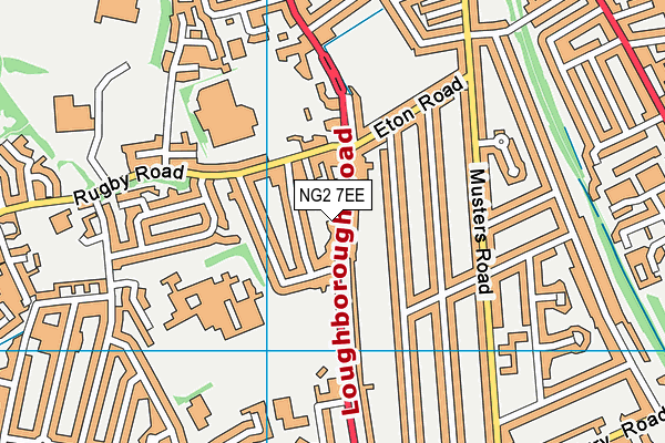 NG2 7EE map - OS VectorMap District (Ordnance Survey)