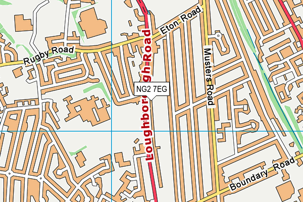 NG2 7EG map - OS VectorMap District (Ordnance Survey)