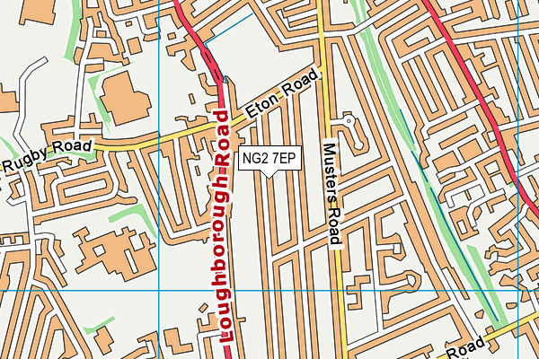 NG2 7EP map - OS VectorMap District (Ordnance Survey)