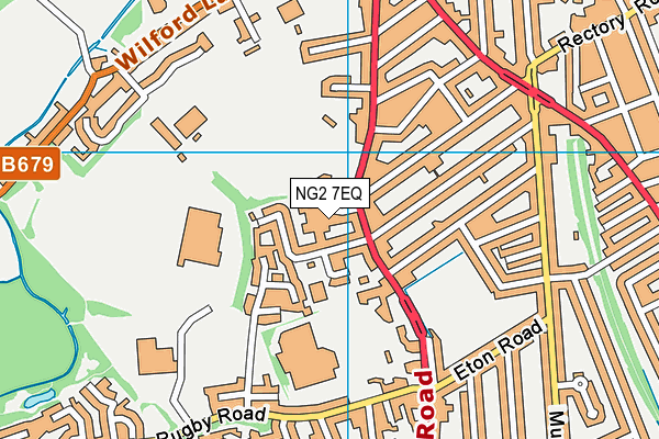 NG2 7EQ map - OS VectorMap District (Ordnance Survey)