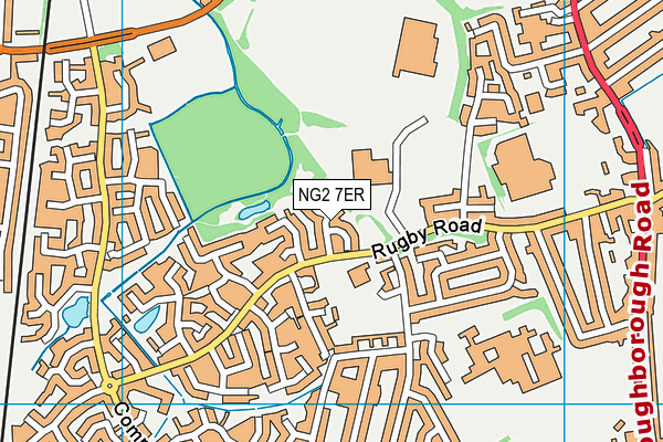 NG2 7ER map - OS VectorMap District (Ordnance Survey)