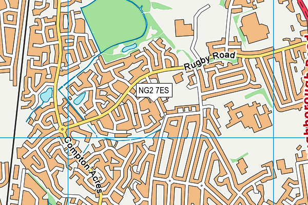 NG2 7ES map - OS VectorMap District (Ordnance Survey)