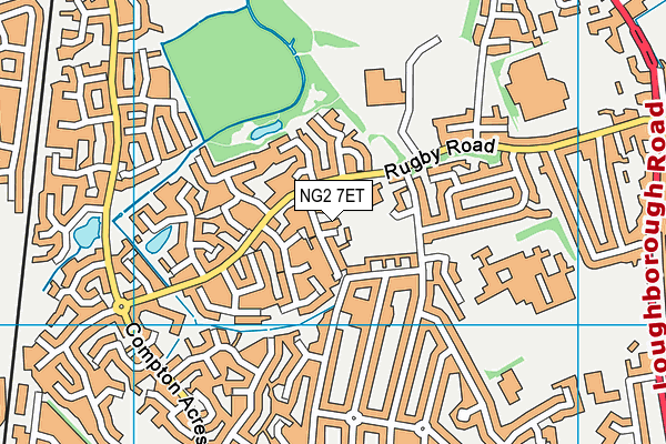 NG2 7ET map - OS VectorMap District (Ordnance Survey)