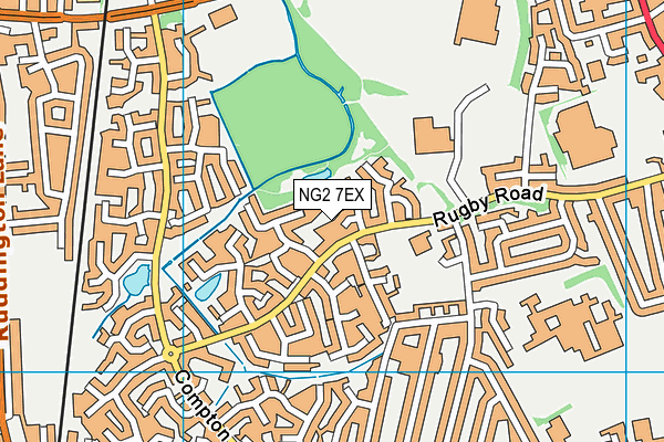 NG2 7EX map - OS VectorMap District (Ordnance Survey)