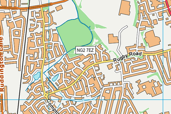 NG2 7EZ map - OS VectorMap District (Ordnance Survey)