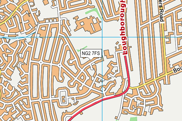 NG2 7FS map - OS VectorMap District (Ordnance Survey)