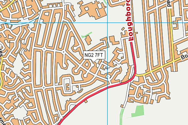 NG2 7FT map - OS VectorMap District (Ordnance Survey)