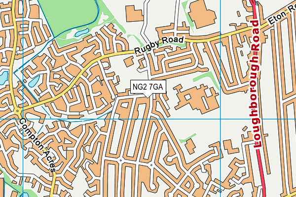 NG2 7GA map - OS VectorMap District (Ordnance Survey)