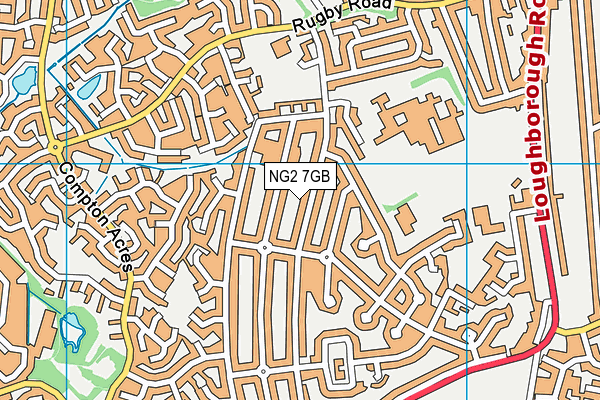 NG2 7GB map - OS VectorMap District (Ordnance Survey)