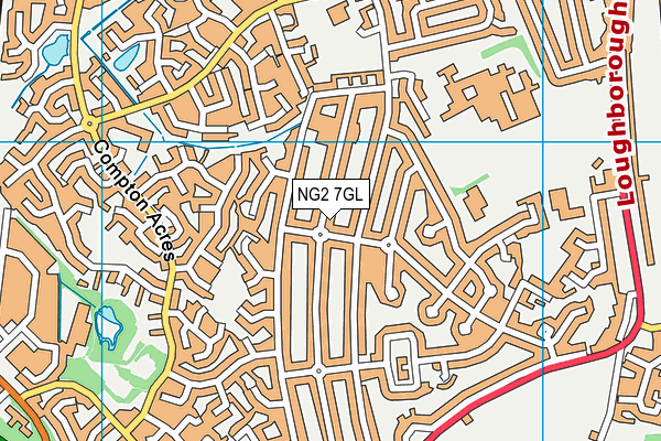 NG2 7GL map - OS VectorMap District (Ordnance Survey)