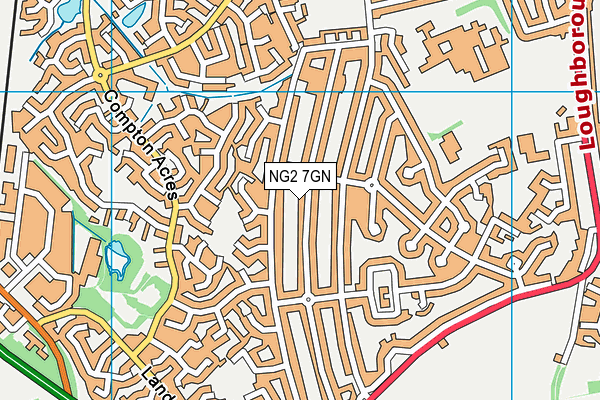 NG2 7GN map - OS VectorMap District (Ordnance Survey)