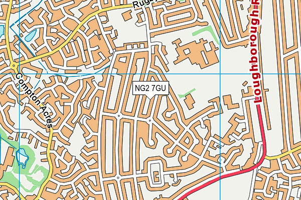NG2 7GU map - OS VectorMap District (Ordnance Survey)