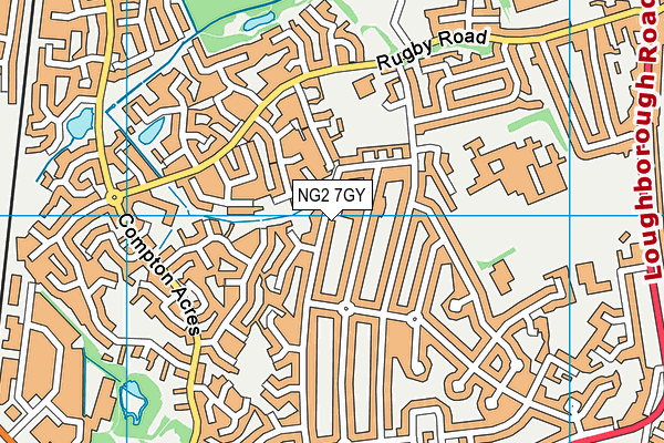 NG2 7GY map - OS VectorMap District (Ordnance Survey)