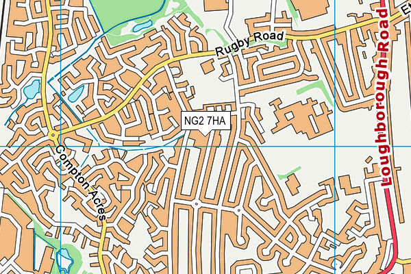 NG2 7HA map - OS VectorMap District (Ordnance Survey)