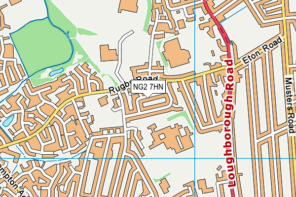 NG2 7HN map - OS VectorMap District (Ordnance Survey)