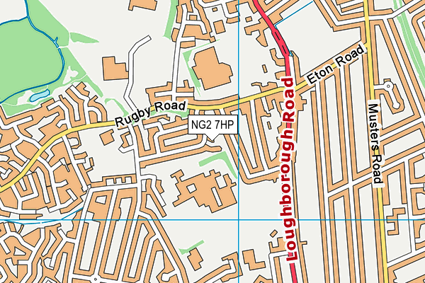 NG2 7HP map - OS VectorMap District (Ordnance Survey)