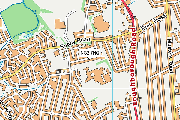 NG2 7HQ map - OS VectorMap District (Ordnance Survey)