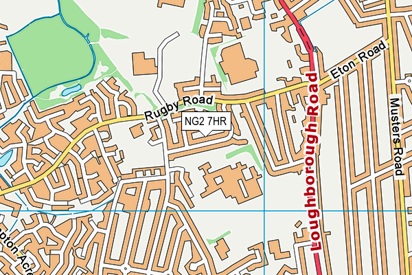 NG2 7HR map - OS VectorMap District (Ordnance Survey)