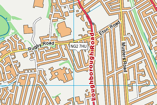 NG2 7HU map - OS VectorMap District (Ordnance Survey)