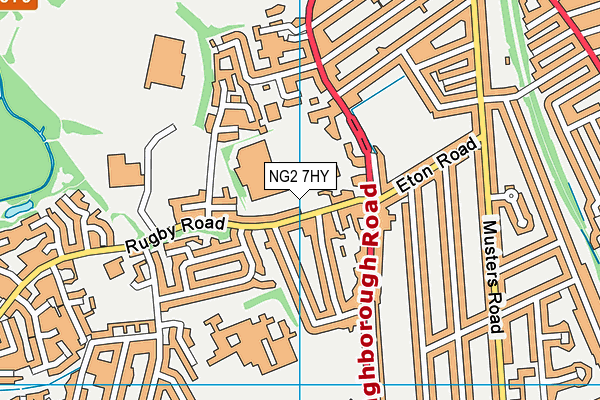 NG2 7HY map - OS VectorMap District (Ordnance Survey)