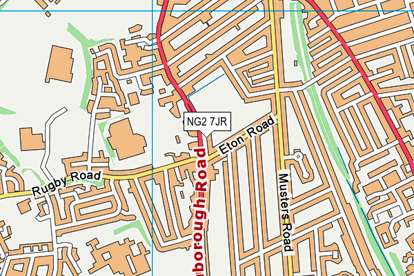NG2 7JR map - OS VectorMap District (Ordnance Survey)