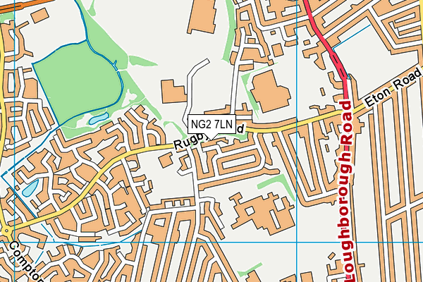 NG2 7LN map - OS VectorMap District (Ordnance Survey)