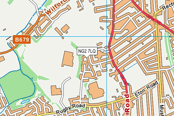 NG2 7LQ map - OS VectorMap District (Ordnance Survey)