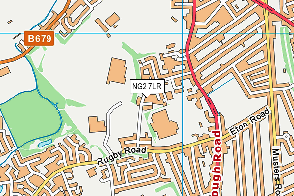 NG2 7LR map - OS VectorMap District (Ordnance Survey)