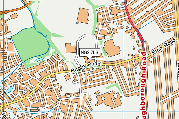NG2 7LS map - OS VectorMap District (Ordnance Survey)