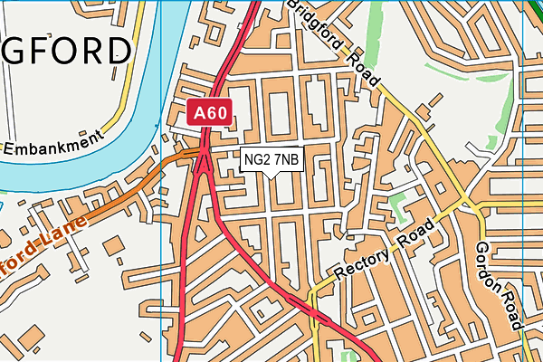 NG2 7NB map - OS VectorMap District (Ordnance Survey)