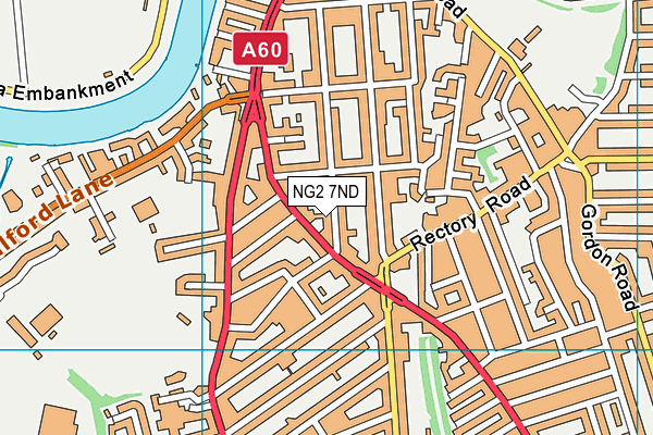 NG2 7ND map - OS VectorMap District (Ordnance Survey)