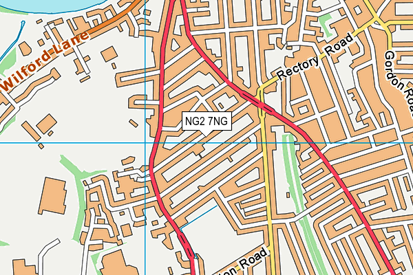 NG2 7NG map - OS VectorMap District (Ordnance Survey)