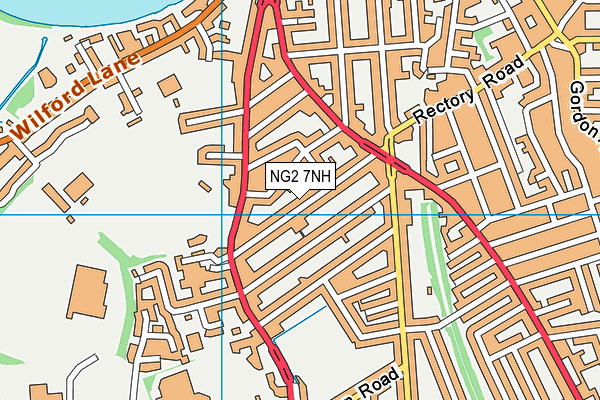 NG2 7NH map - OS VectorMap District (Ordnance Survey)