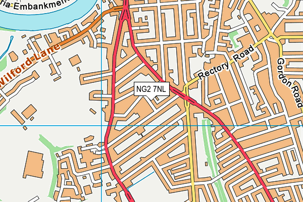 NG2 7NL map - OS VectorMap District (Ordnance Survey)