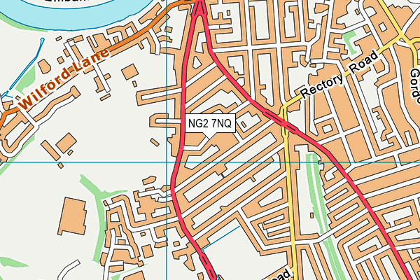 NG2 7NQ map - OS VectorMap District (Ordnance Survey)