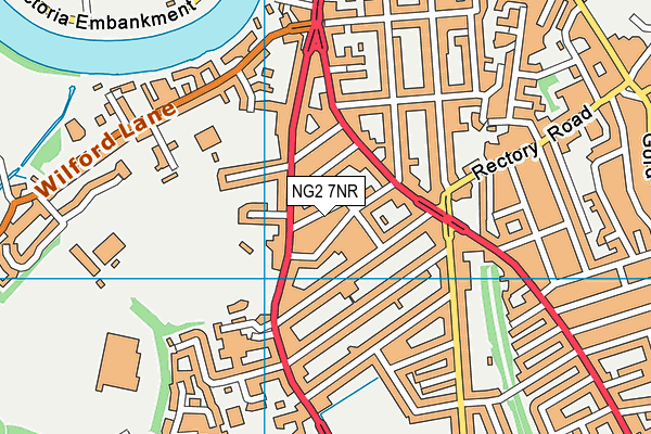 NG2 7NR map - OS VectorMap District (Ordnance Survey)