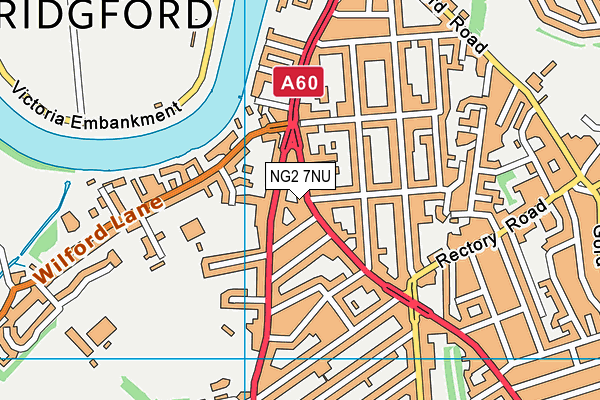 NG2 7NU map - OS VectorMap District (Ordnance Survey)