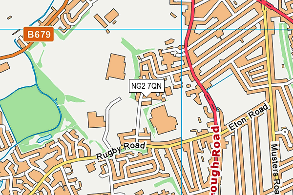 NG2 7QN map - OS VectorMap District (Ordnance Survey)